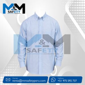 Camisa Oxford San Jacinto Manga Larga Color Celeste Bebe