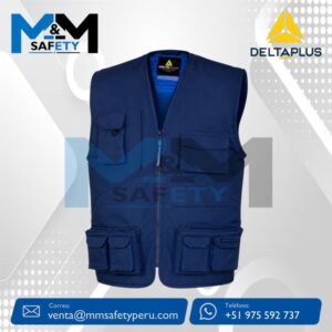 Chaleco de Seguridad  M2GI2 Azul Marino Deltaplus