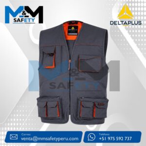 Chaleco de Seguridad  M2GI2 Plomo Deltaplus