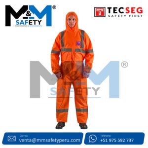 Traje descartable Tecseg TSG15OR alta Visibilidad