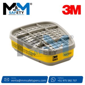 3M FILTRO 6003 PARA VAPORES ORGÁNICOS Y GASES ÁCIDOS
