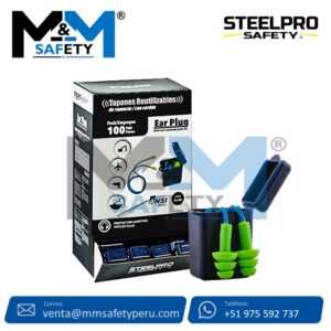 Tapon Auditivo Verde en Caja Steelpro