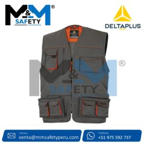 Chaleco de Seguridad  M2GI2 Plomo Deltaplus
