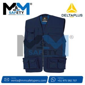 Chaleco de Seguridad  M2GI2 Azul Marino Deltaplus