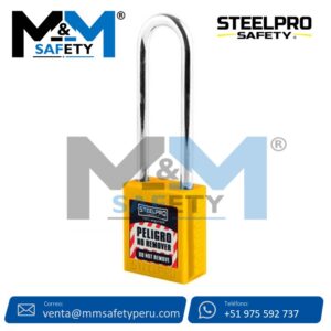 Candado de Bloqueo X10 Long Amarillo Steelpro