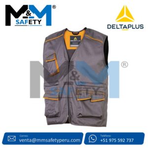 Chaleco M6GIL Plomo con Naranja Delta Plus