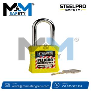 Candado de Seguridad Steelpro X10 Amarillo