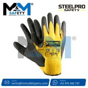 Guantes Anticorte Multiflex Latex Amarillo Steelpro