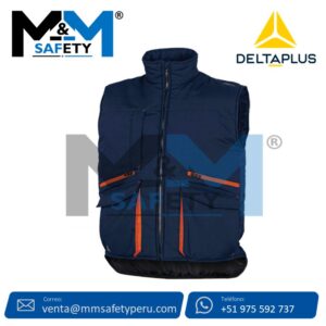 Chaleco SIERRA2 Azul con Naranja Deltaplus
