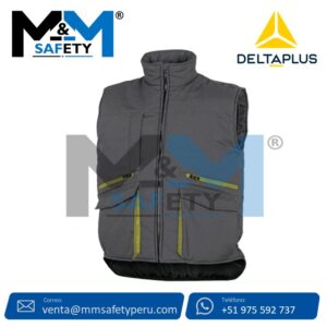 Chaleco SIERRA2 Plomo con Verde Deltaplus