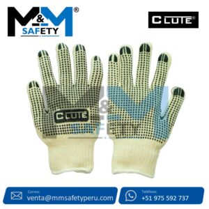 Guantes de Hilo con Punto PVC Clute