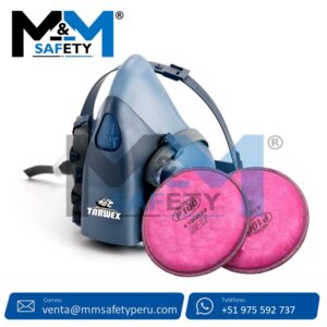 Respirador Media Cara 7502 con Filtros P100 Tarwex