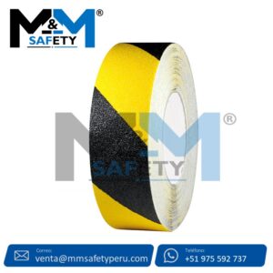Cinta Antideslizante Negro con Amarillo Astara