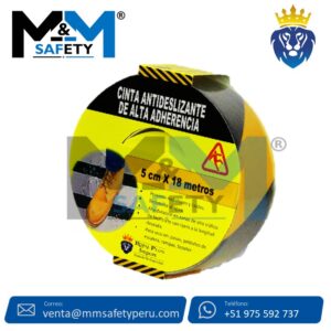 Cinta Antideslizante Negro con Amarillo Importado