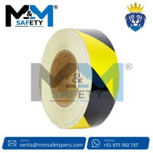 Cinta Grado Ingeniería Amarillo con Negro Importado
