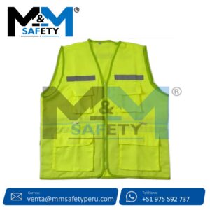 Chaleco Modelo Reportero Drill Tecnología Fosforescente