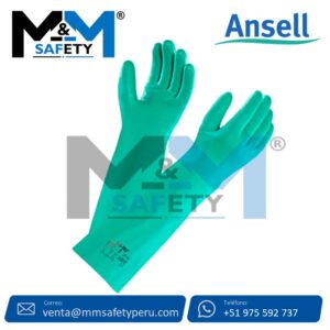 Guantes Nitrilo Solvex 18" Ansell