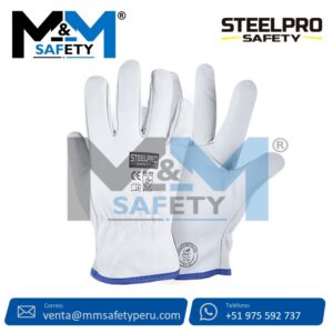 Guantes De Badana Blanco Steelpro