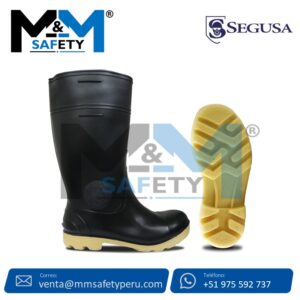 Botas de PVC Punta de Acero Negro Segusa