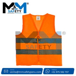 Chaleco de Seguridad Reflectivo Poliéster Anaranjado