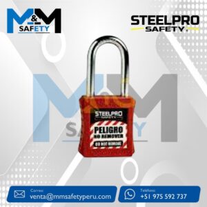 Candado de Seguridad Steelpro X10 Rojo
