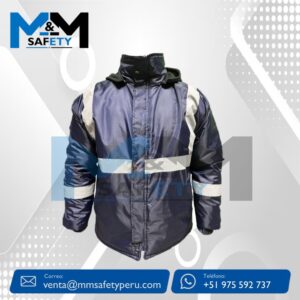 Casaca de Seguridad Térmica color Azul marino C/ Cinta Reflectiva