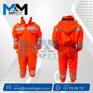 Mameluco de Seguridad Termica color Anaranjado C/ Cinta Reflectiva