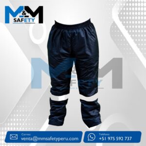 Pantalon de Seguridad Térmica Color Azul marino C/ Cinta Reflectiva