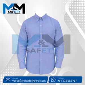 Camisa Oxford San Jacinto Manga Larga Color Azul Italiano
