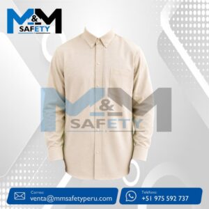 Camisa Oxford San Jacinto Manga Larga Color Beige