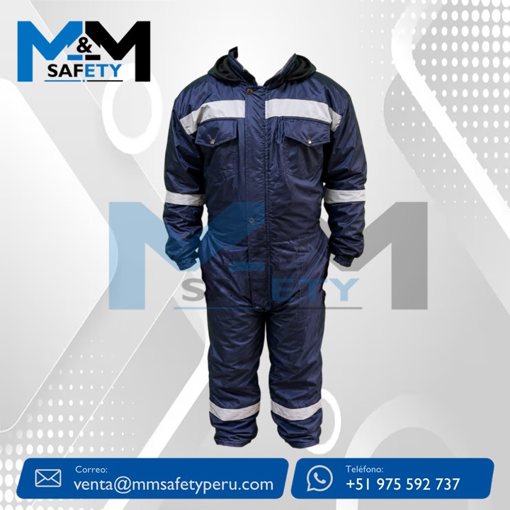 Mameluco de Seguridad Térmica color Azul Marino C/ Cinta Reflectiva